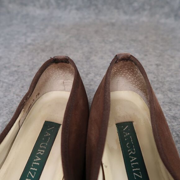 Naturalizer Shoes Womens 7 Loafer Flats Fashion Classic Career Cap Toe Leather - Picture 15 of 16